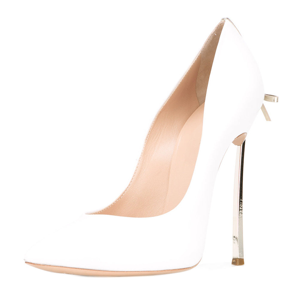 European And American Shaped With Bow High Heels