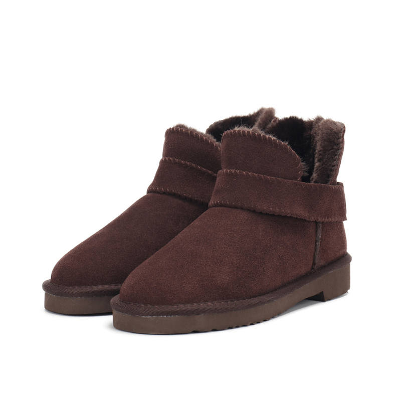 Pendant Bowknot Women's Sheepskin Boots