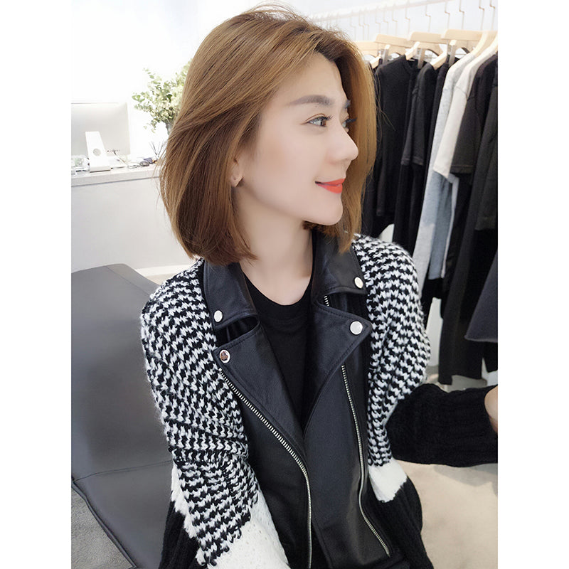 Autumn Women's Loose Casual Stitching Coat