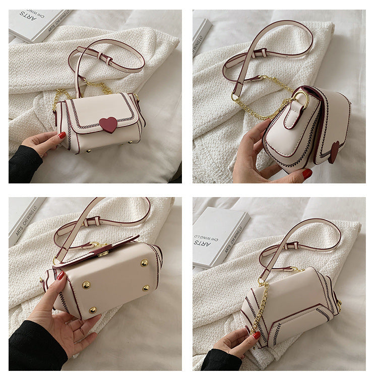High Sense Of Niche Design Chain Cross Shoulder Love