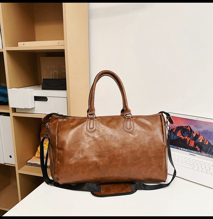 PU Sporty Minimalist Travel Backpack Large Capacity Single Shoulder Crossbody Bag