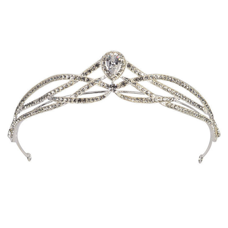 Temperament Zircon Inlaid Crown Hoop