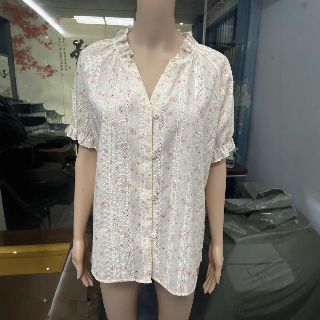 Sommer Unik og Smuk Skjorte Fransk Minoritetsdesign Bluse