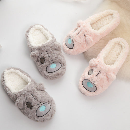 Autumn And Winter Thick Embroidery Women's Floor Slippers