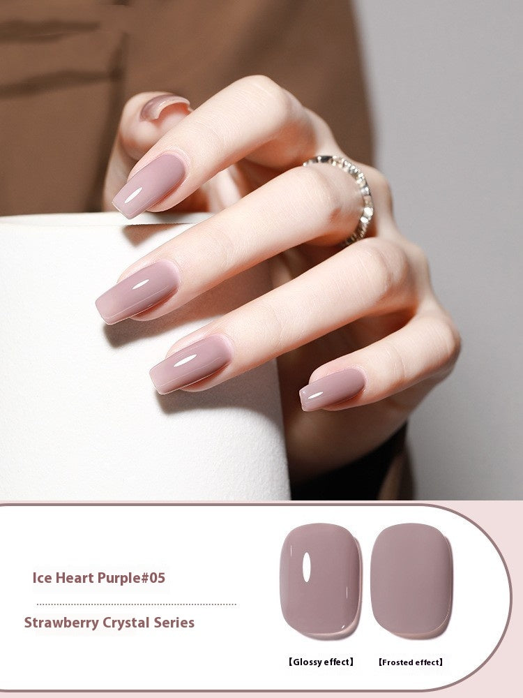 Ice Transparent Nude Color Gel Nail Polish All-match