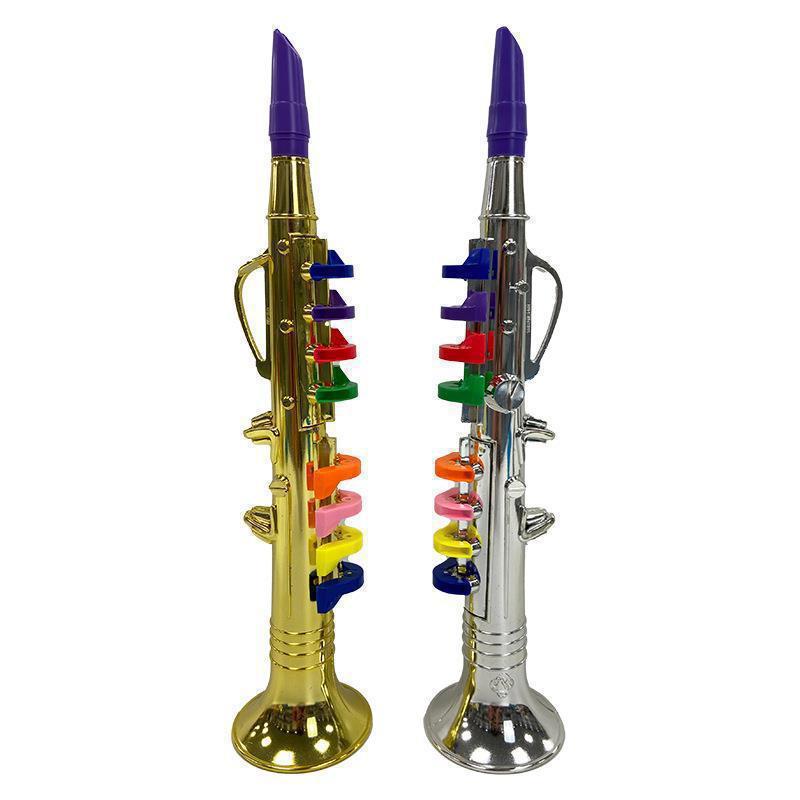 Childrens Musical Instruments Octave Saxophone, Four-Note French Horn, And Band Toy Set
