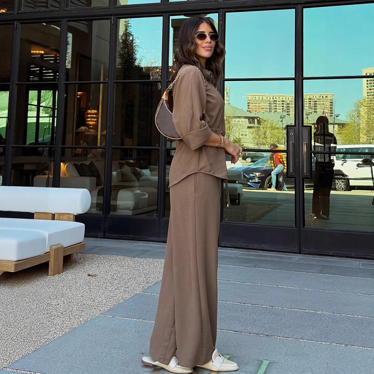 Womens Fashion Commuter-style Shirt Set