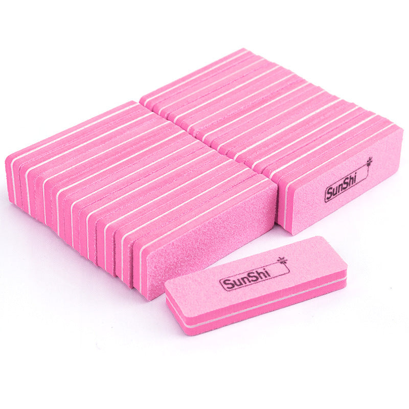 Manicure Mini Short Square Sponge Nail File No Sand Shedding
