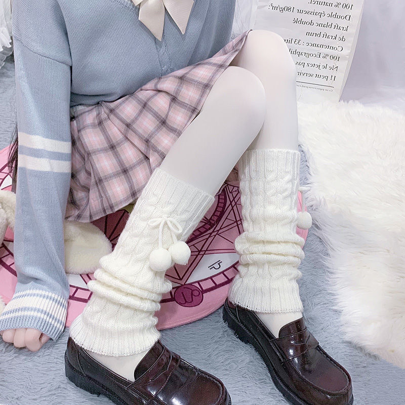 Japanese Soft Girls Pile Stockings In Middle Tube