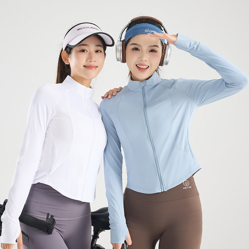 Ice Silk Sun Protection Yoga Cool Jacket
