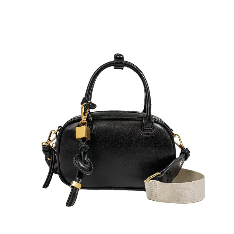 Niche Color-block Handheld Chic Crossbody Canvas Bag