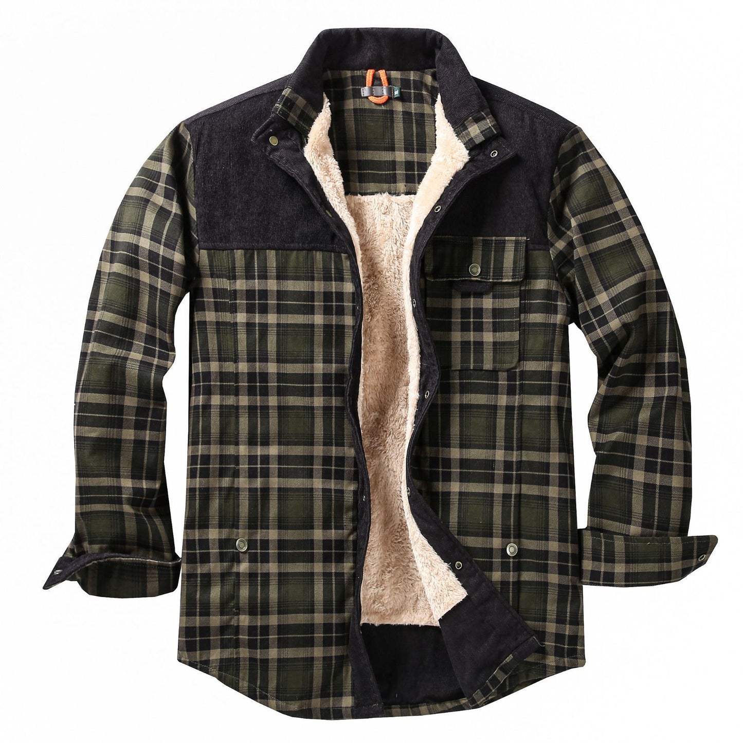 European-size Plaid Shirt Mens Outerwear