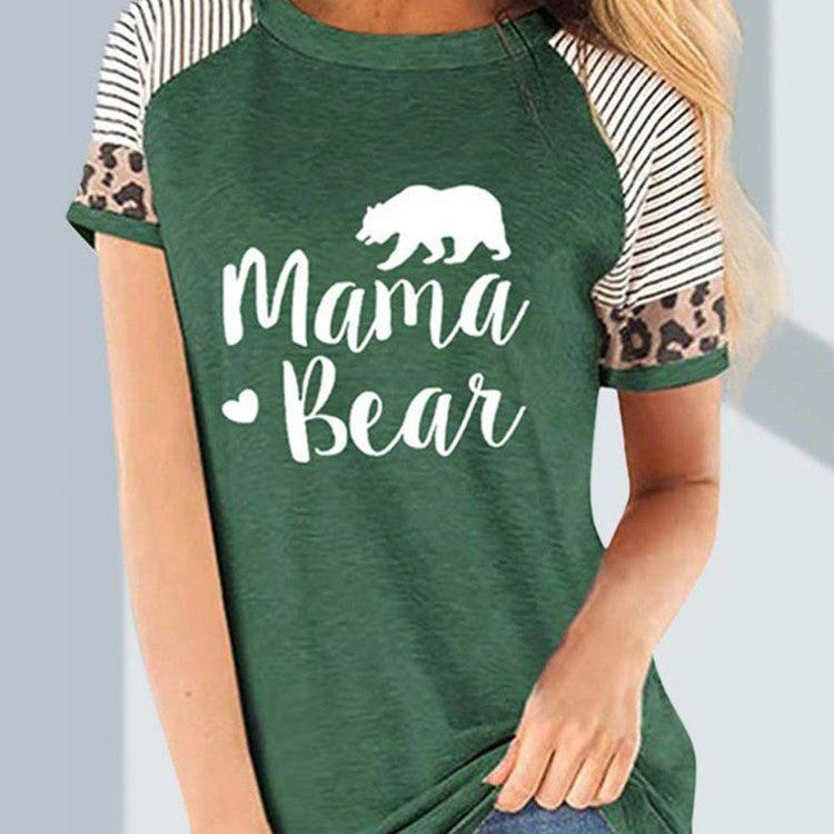 3D Print Women's Street Short-sleeved Sports T-shirt Top