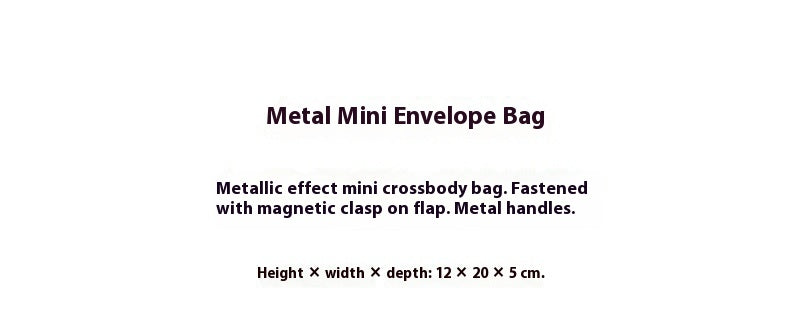Western Style Metal Mini Shoulder Messenger Bag