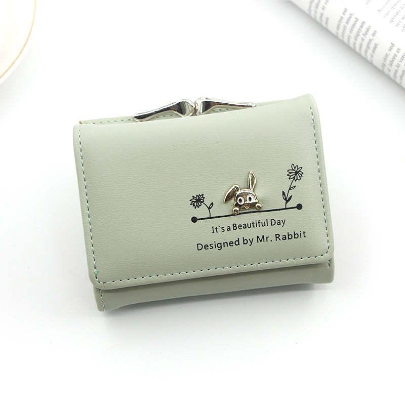 Korean Women's Leather Wallet Large Cash Photo Bits
