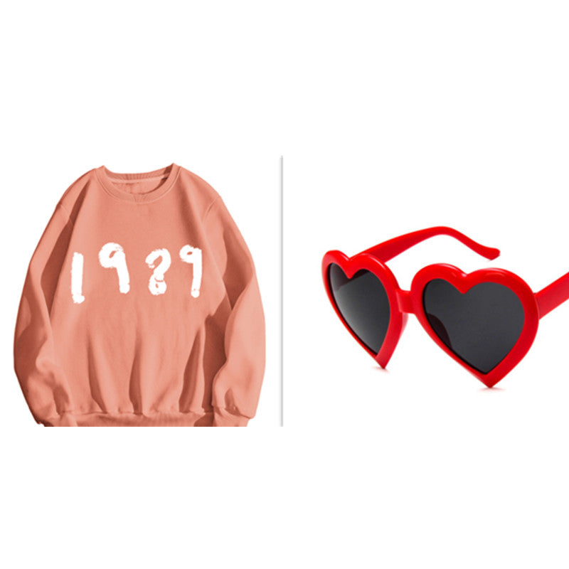 Mode 1989 Casual Langærmet Løs Rundhalset Sweater