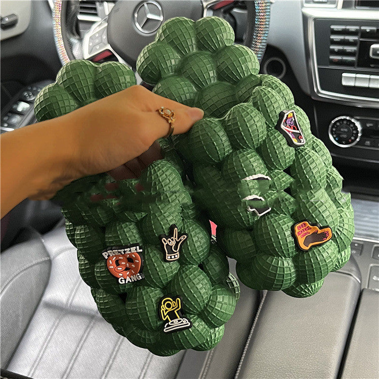 European And American Women Wear Massage Creative Peanut Sandals
