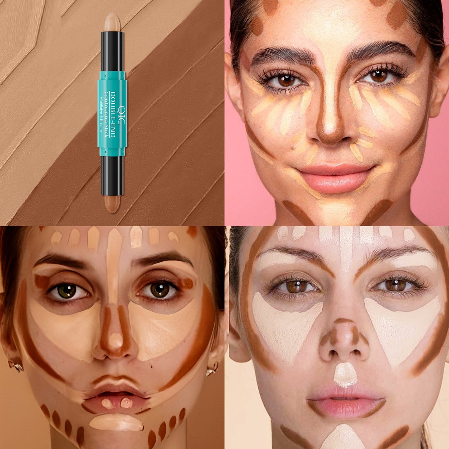 Dual Head Dual-use Highlight Brightening Highlighting Stick Nose Shadow Shading Pen