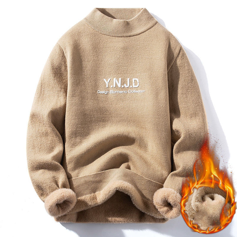 Knitted Thick Plus Velvet Warm Sweater