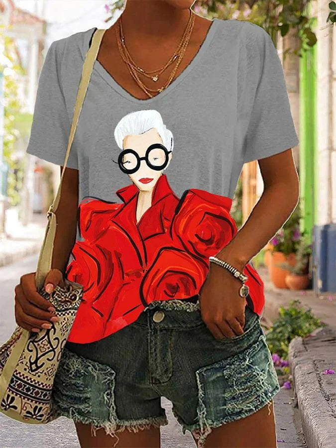 Plus Size Loose Western Style Top