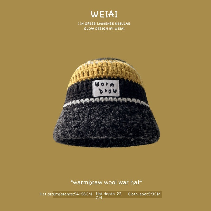 Dopamine Hat Women's Retro Knitted Warm
