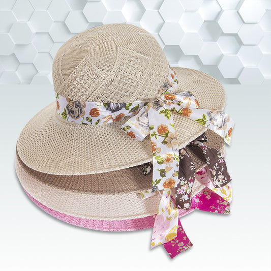 Faux Raffia KvindesolhatSolcreme