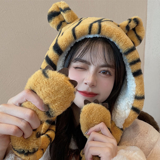 One Body Female Winter Cute Funny Head Cover