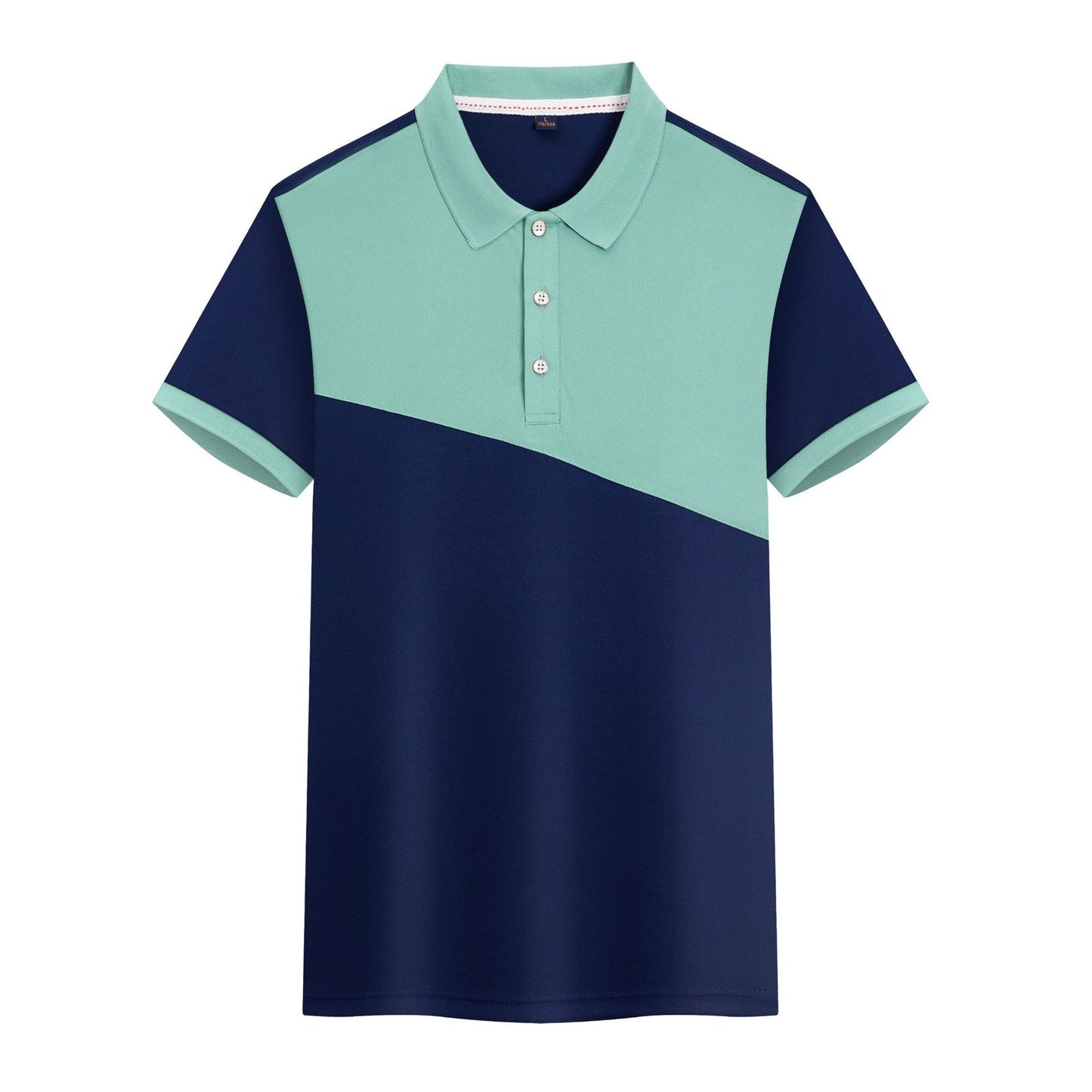 Color Matching Sports Fashion Polo Shirt Lapel