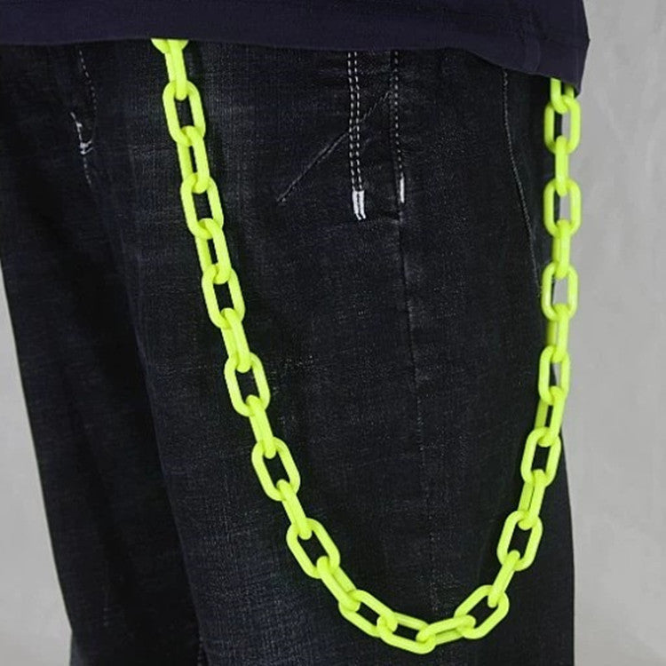 Red Waist  Candy Color Resin Trouser Chain Hanging Ornaments