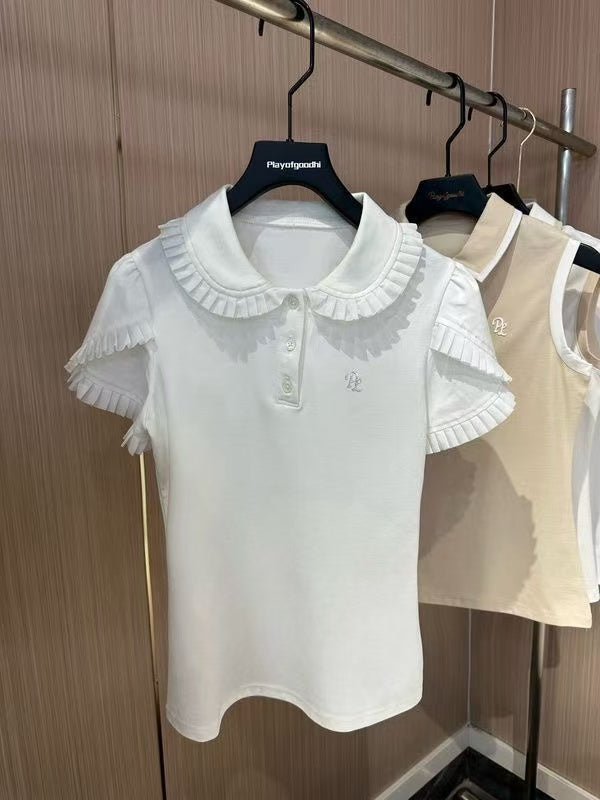 Women's Fashion Casual Slim-fit Short-sleeve Top