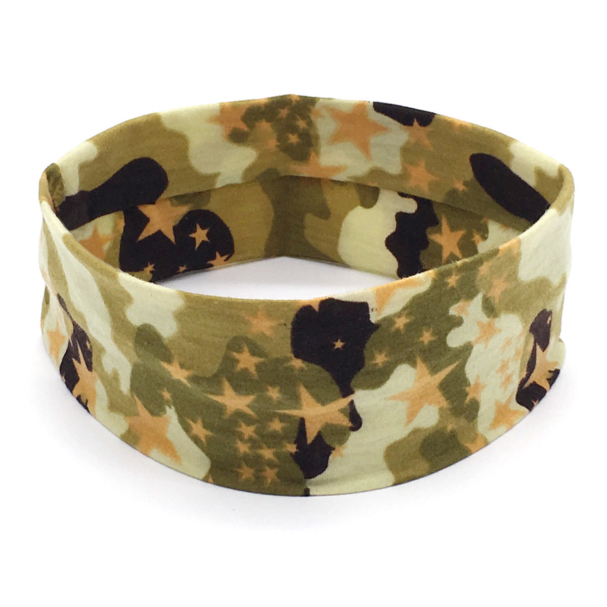 Sportsyoga-hårbånd i bomuld Camo Stretch