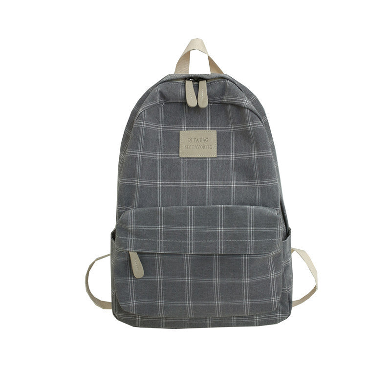 Female Middle School Students Junior High School Backpack College Students Simple Cute Schoolbag