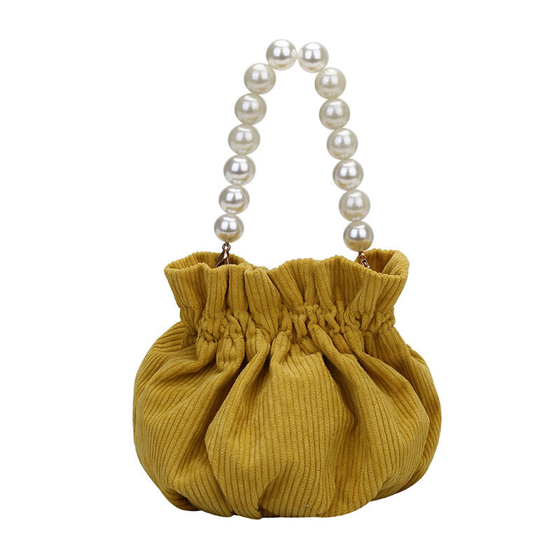 Crinkled Chain Cloud One Shoulder Crossbody Bag