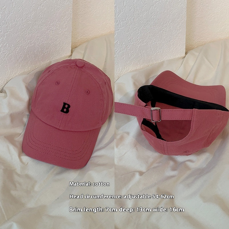 Color White Hat Female RaspberryBaseball Cap