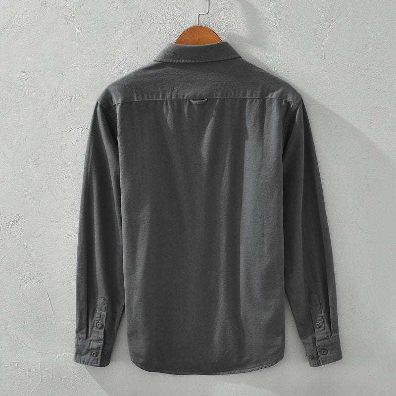 Long Sleeve Cotton Shirt Loose Casual