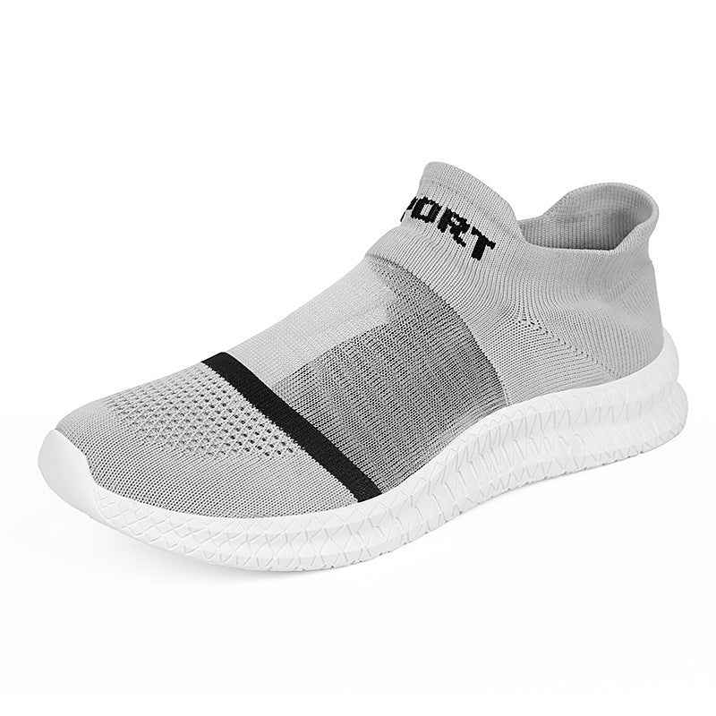 Breathable Casual Couple Running Flying Woven Sports Sock Shoes