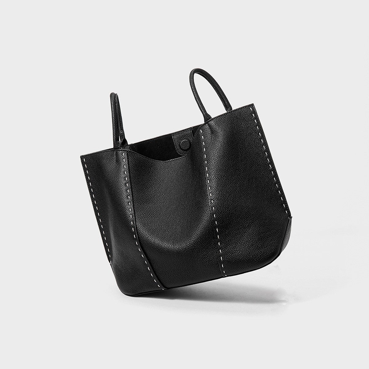 Large Capacity First Layer Cowhide Commuter Hand-carrying Bag Big Bag Shoulder Bag