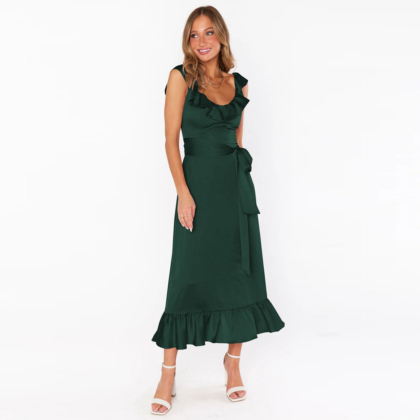 Women's Lace Up Dress Summer