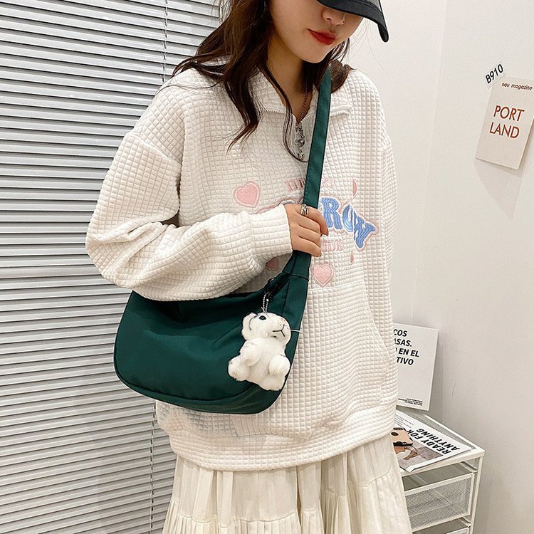 Nylon Fabric Texture Dumpling Bag Simple Crossbody Selenodont Bag