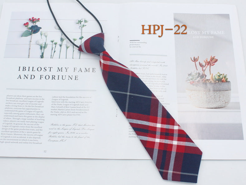 Japanese College Jk Plaid Tie Free Style