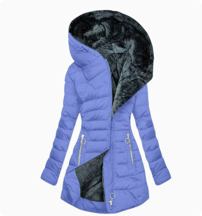 Slim-fit Cotton-padded Jacket Coat Hooded