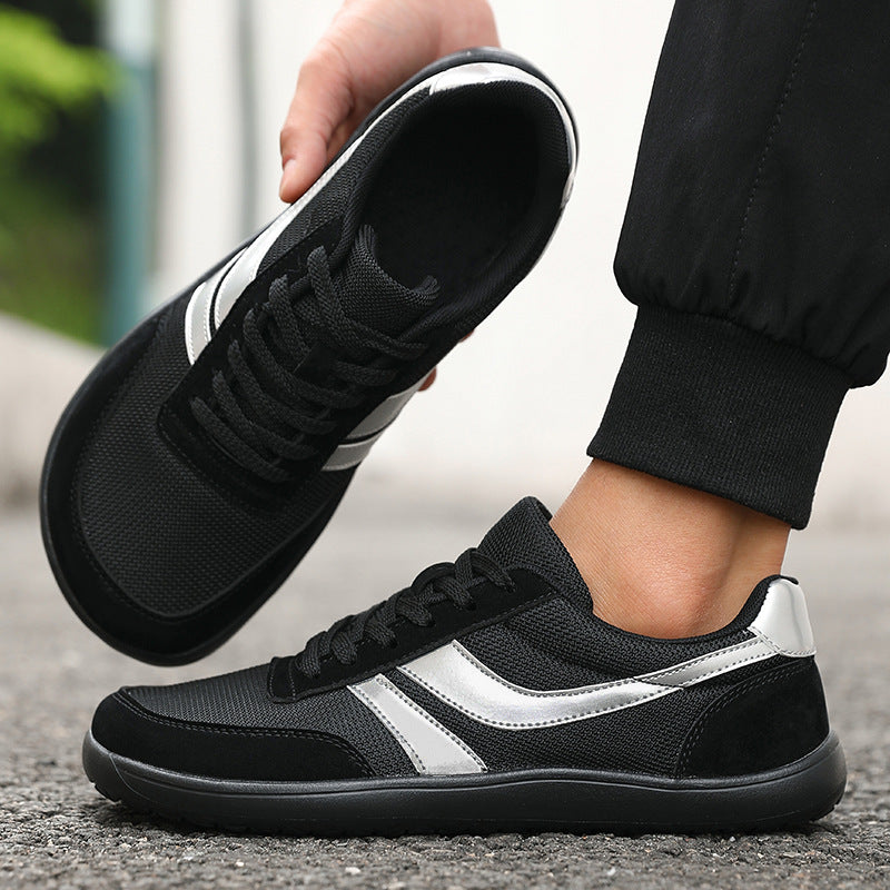 Men's And Women's Same Summer Breathable Botton Width Feet Fat Casual Mesh Sneakers