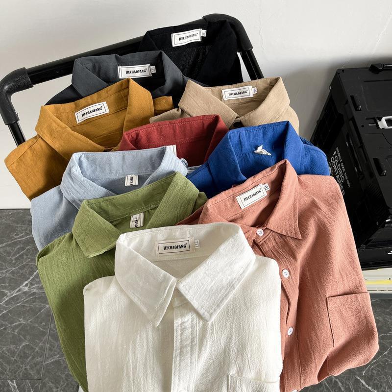 Men's Hong Kong Style Trendy Loose Casual Shirt