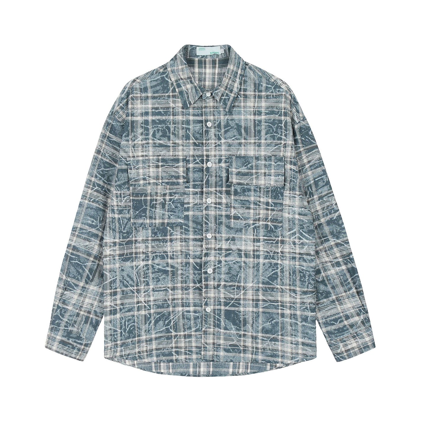 Plaid Autumn Loose Couple Shirt Coat