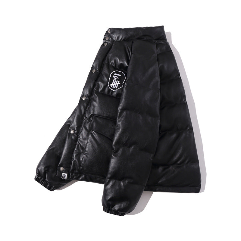 Youth Winter New Men's And Women's Leather Cotton Padded Clothes