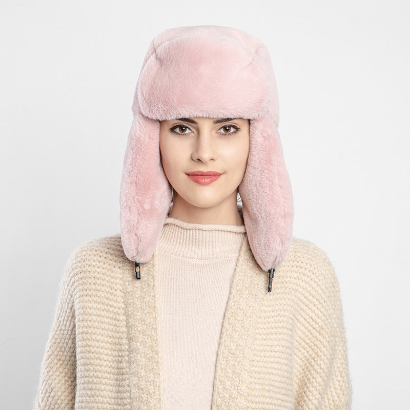 Outdoor Ear Protection Ski Warm Plush Hat