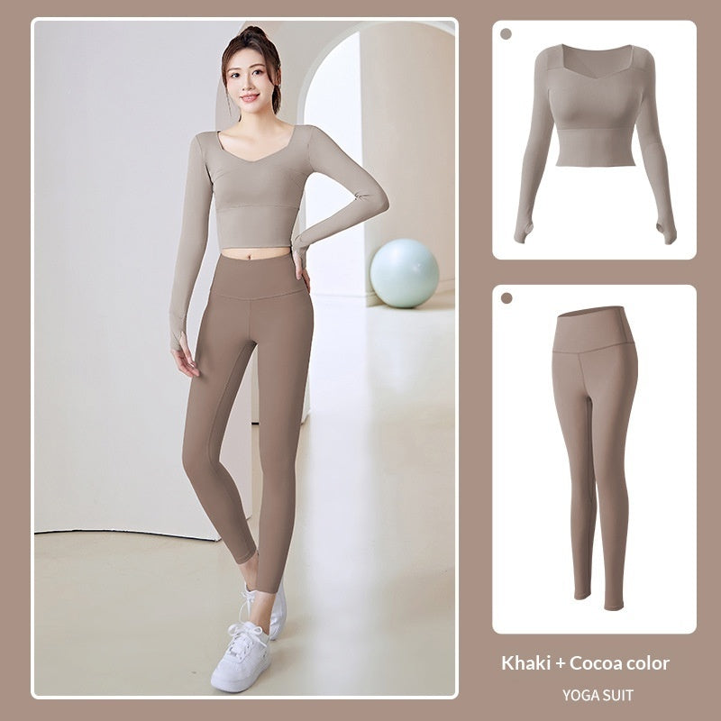 New Women's Running Training Nude Tight-fitting Fitness Exercise