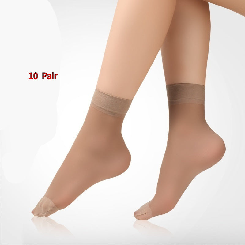 Wear-resistant Snag-proof Velvet Toe-reinforced Non-slip Seamless Short Tights