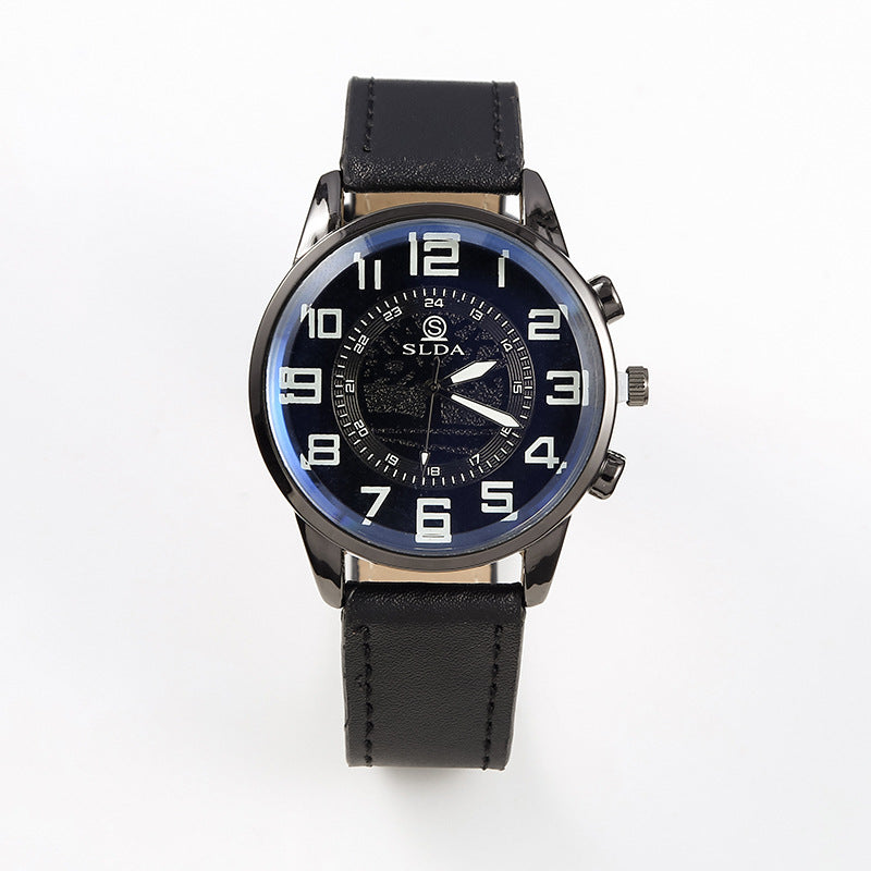 Belt Men's Digital Dial Quartz Watch