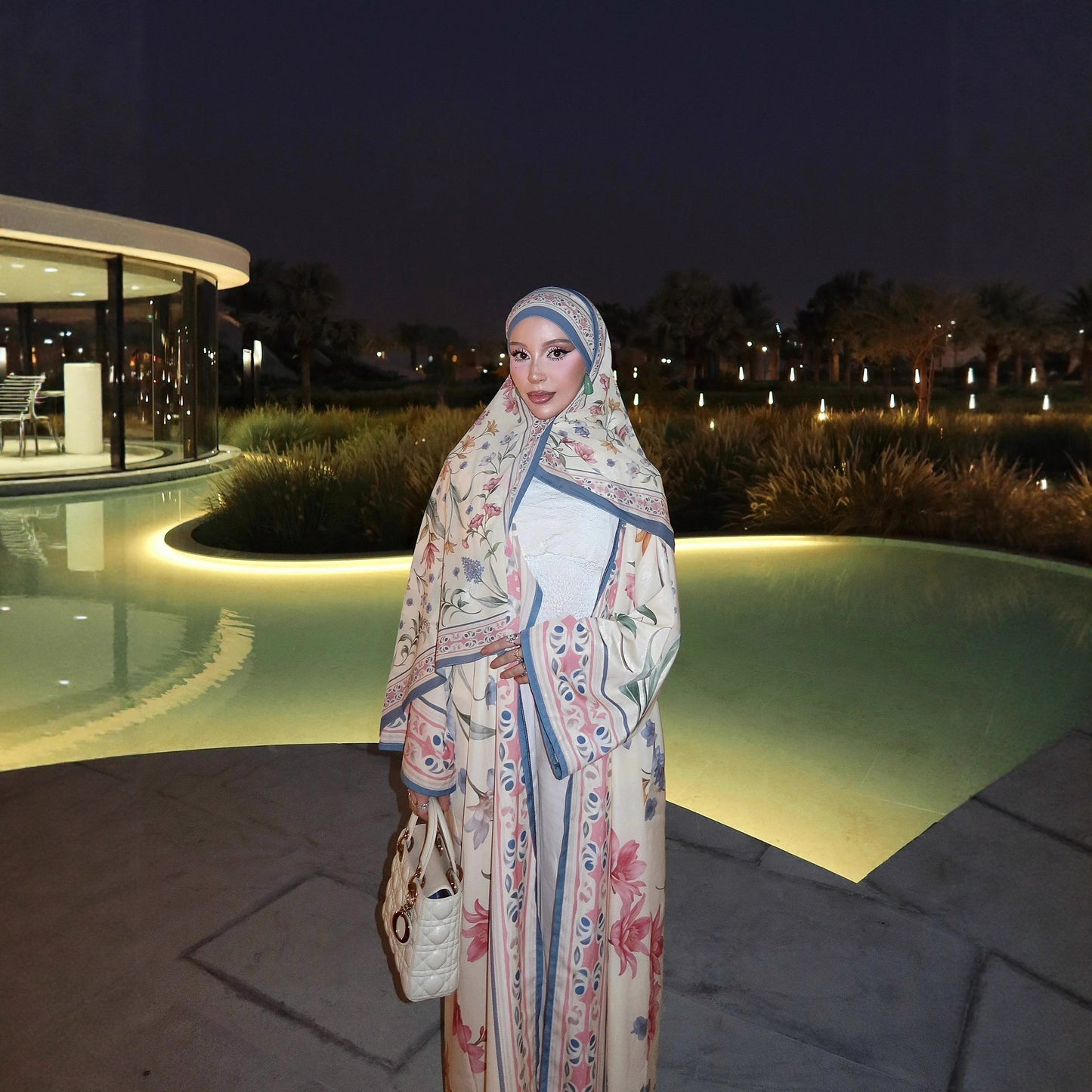 New Printed  Closed-toe  Long-sleeve Fashionable Casual Long Coat